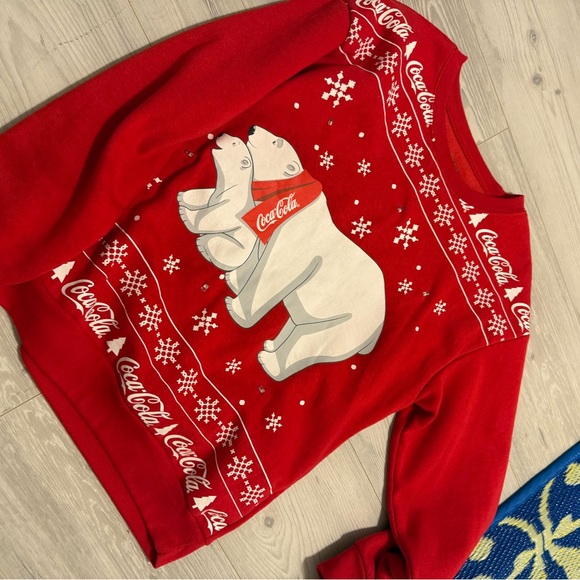 Coca Cola Sweaters - Coca-Cola Red Polar Bear Sweater